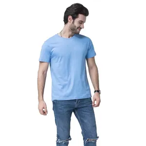 Haute qualité 100% coton hommes T-Shirts Logo personnalisé poids lourd goutte épaule surdimensionné recadrée tricoté tissu pour le confort - Product Image 2