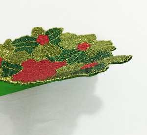 Luxury Beaded Handmade <b>Placemat</b> Rich Look <b>Gold</b> Decorative Centre Piece - Product Image 2