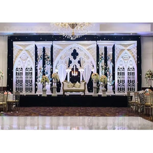 Grand Mariage et Réception Scène Romaine Thème Blanc Scène de Réception Contemporaine Incroyable Scène de Mariage à Thème Contemporain - Product Image 1