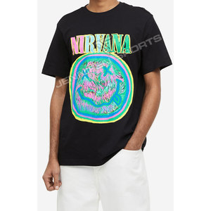 Camiseta Casual para Hombre con Logotipo Personalizado al por Mayor, Tela Jersey 100% Algodón No Tejido, Impresión Digital, Secado Rápido y Transpirable - Product Image 3