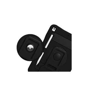 Étui de protection en silicone Netzy 2021 pour iPad 10.2 (9e génération) SAFA Defender avec emplacement pour stylet, support pratique pour stylet, noir - Product Image 4