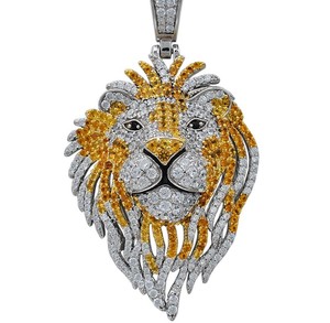 Alta calidad 925 plata esterlina 3D personalizado Hip Hop joyería rapero Iced VVS Moissanite diamante colgante totalmente VVS cristianos - Product Image 4