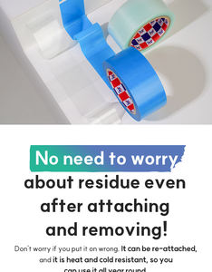 [TAPERO] Ruban de marquage au sol OEM ODM facile à découper, imperméable, facile à retirer, adhésif uréthane 48mm x 25m pour entrepôt - Product Image 2