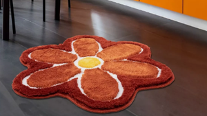 Hermosa alfombra multicolor hecha a mano, tamaño personalizable disponible en rojo y multicolor con patrón abstracto - Product Image 2