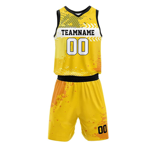 Conjunto de Uniforme de Baloncesto sin Mangas de la Mejor Calidad, 100% Poliéster, Secado Rápido, Último Estilo, Transpirable, Logotipo Personalizado, Color Sólido - Product Image 3