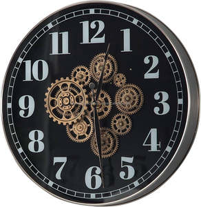 Horloge murale de haute qualité décoration de la maison nouvelle horloge murale en métal de luxe créative Logo personnalisable disponible de l'Inde - Product Image 3