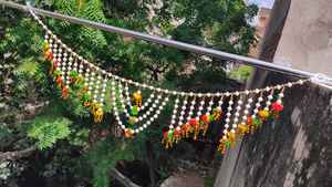 Diwali Dreams <b>Capes</b> Window Wall Bandarwal and Torans Traditional Wall Hanging,Indian Home Accents Door Decor <b>Wedding</b> Decoration - Product Image 3