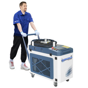 New Laser Clean Portable Pulse Fiber Laser Cleaning Machine 2000w <b>Water</b> Cooled Pulse Laser Rust Cleaning Machine for sale - Product Image 4
