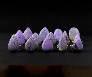 Anillo fino de mujer al por mayor increíble cabujón Stichtite púrpura en plata de ley 925 fabricantes de joyas de piedras preciosas - Product Image 5
