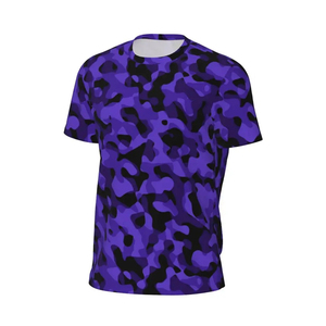 T-Shirt surdimensionné 100% coton pour hommes motif de camouflage solide de haute qualité tricoté sérigraphie DTG graphiques conception vierge - Product Image 2