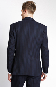 สูทเบลเซอร์แฟชั่นสำหรับผู้ชาย, สูท3ชิ้นสูทสองชิ้นสูทแต่งงานทรงสลิมฟิตสูทแบบทางการมีปกคอพับสำหรับผู้ชาย - Product Image 2