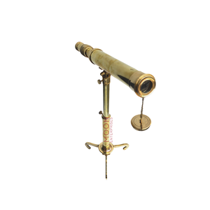 Telescopio directo de precios de fábrica con soporte de metal Telescopio chapado en oro de estilo antiguo a la venta por exportadores indios La mejor calidad - Product Image 1