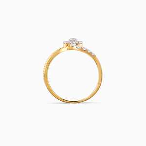 Bague élégante en diamant cultivé en laboratoire avec marguerite dorée pour femme, bijoux de luxe, conception étincelante, idéale pour les fiançailles, cadeau de mariage - Product Image 4