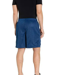 Recién llegado, pantalones cortos deportivos informales para hombre, gimnasio de calle, malla de baloncesto cómoda, cintura media, secado rápido, color personalizado, patrón sólido - Product Image 4