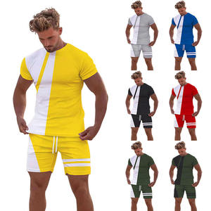 Conjuntos cortos 2025 para hombre, ropa informal de verano para hombre, conjunto de 2 piezas, trajes deportivos para hombre, camisas y pantalones cortos, conjuntos masculinos - Product Image 5