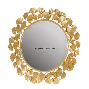 Casting Style Frame Decorative Classic <b>Wall</b> Mounted <b>Hanging</b> <b>Mirror</b> Round Shape Metal <b>Wall</b> <b>Mirror</b> For <b>Wall</b> Accessories - Product Image 3