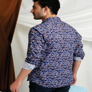 เสื้อเชิ้ตผ้าลูกฟูกแขนยาวเข้ารูปสำหรับผู้ชายเสื้อเชิ้ตลำลองใหม่ล่าสุดดีไซน์ใหม่ล่าสุด - Product Image 4