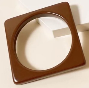 Bracelets de mode en résine acrylique multicolore pour femmes, filles, bracelets indiens carrés géométriques. - Product Image 2