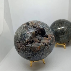 Boule de marcassite naturelle rare, sphère minérale polie à la main, cristal de collection, cadeau, pierre décorative - Product Image 1
