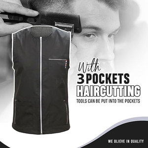 เสื้อกั๊กช่างตัดผมระดับมืออาชีพ ทนทาน สำหรับผู้ชาย ผ้าคุณภาพสูง ราคาถูกจากผู้ผลิตจำนวนมาก - Product Image 5