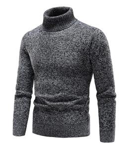 Best Offer on High Quality <b>Men's</b> Autumn Winter Wool <b>Turtleneck</b> Knitted Pullover Custom Knitwear Manufacturer Sweaters - Product Image 3