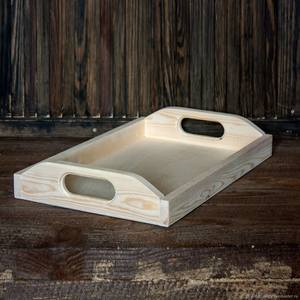 Bandeja de servicio de madera de acacia hecha a mano, vajilla redonda personalizable de estilo clásico para cocina, hogar, Hotel, fiesta, servicio de comida - Product Image 2