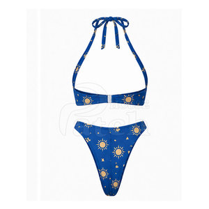 Conjunto de Bikini Personalizado para Mujer, Traje de Baño de Dos Piezas Elegante, Braguita de Cintura Alta, Ropa de Playa a la Moda, Colección de Trajes de Baño para Vacaciones de Verano - Product Image 3