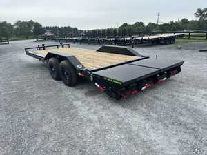 Remolque de Carga de Eje Doble con Plataforma Antideslizante y Rampas Delanteras y Traseras para Transporte de Material de Jardinería - Product Image 6