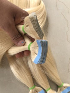 100% sin procesar de la cutícula alineados Natural camboyano del pelo del templo indio recto 613 Color cinta en extensiones de cabello humano - Product Image 5
