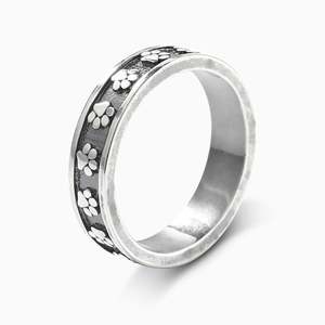 ของขวัญแหวนเงินแท้ลายดอกไม้ Jeulia Paw Print สำหรับคนรักสัตว์เลี้ยง - Product Image 3