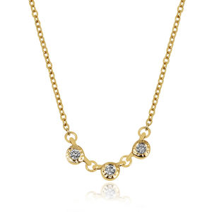 Manufacturer's high quality 925 sterling silver zircon gemstones ethnic style necklace for <b>rose</b> <b>gold</b> plated for ladies and girl - Product Image 4