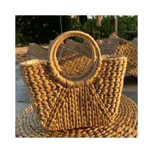Top Selling Summer Item - <b>Beach</b> <b>Bag</b> Women Water Hyacinth <b>Beach</b> Fashion Handbags Customize Color Handwoven From 99GD - Product Image 5