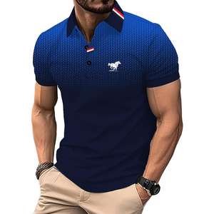 100% algodón de manga corta antiarrugas camisetas para hombres Polo hombres Casual Polo verano hombres manga corta Tops Polo camisa - Product Image 3