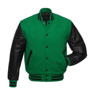 Veste Letterman personnalisée à manches longues de haute qualité pour hommes Prix bon marché Veste universitaire personnalisée en polaire pour femmes - Product Image 6