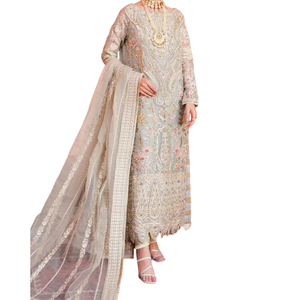 <b>Women</b> Comfortable Silk Cotton Shalwar Kameez Suit Soft Embroidered Quick Dry <b>Kurta</b> Relaxed Bottom Matching Dupatta for Casual - Product Image 1