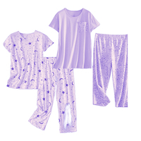 Pyjama 2 pièces pour femme, inspiré des créateurs, motif léopard, en jersey de coton, débardeur doux, respirant, séchage rapide, printemps, été, automne
