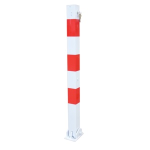 Palo di barriera -QUADRI-, pieghevole tramite serratura a cilindro - Product Image 2