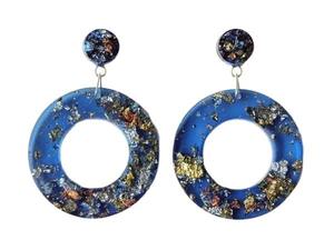 Ensemble collier et boucles d'oreilles élégants en résine pour femmes, bijoux élégants pour tous les jours et les fêtes, boucles d'oreilles en résine, moule pour boucles d'oreilles en résine - Product Image 2