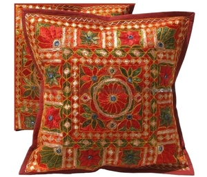 ปลอกหมอนอิงผ้าคอตตอนลินินทรงสี่เหลี่ยมปักอเนกประสงค์ปลอกหมอนอิงแบบพกพาสีพื้นสำหรับบ้านห้องนั่งเล่นสำนักงานห้องครัว - Product Image 1