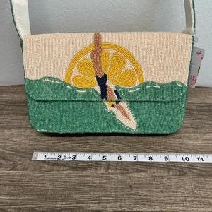 Handmade Beaded <b>Boho</b> style Shoulder bags, Beaded Staud bags, Beaded shoulder bags, beaded <b>Handbags</b> - Product Image 2