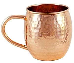 Taza de mula de cobre ecológica para manualidades HF, taza de metal para beber al por mayor con diseño de Moscú para bebidas calientes como café y té - Product Image 6