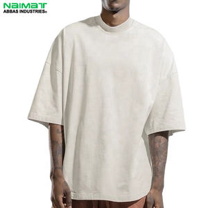 Nuevas camisetas ligeras transpirables informales para hombre con estilo al por mayor, camisetas pesadas de algodón 100%, camisetas holgadas para hombre - Product Image 1