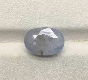 Zafiro gris natural de 4,40 CT, corte ovalado, 10X7mm, gris 100%, zafiro natural genuino, piedras preciosas sueltas para fabricación de joyas - Product Image 1