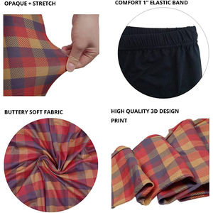 Conception par sublimation personnalisée prix de gros de produits vierges pour femmes leggings élégants et fantaisistes pour femmes à tenue décontractée - Product Image 2