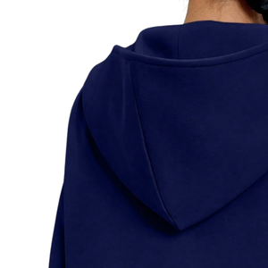Custom Women's Half Zip Front Solid Fleece Sweatshirt Oversized Long Sleeve Pullover Casual <b>Winter</b> <b>Hoodie</b> Soft Warm Loose Fit - Product Image 4