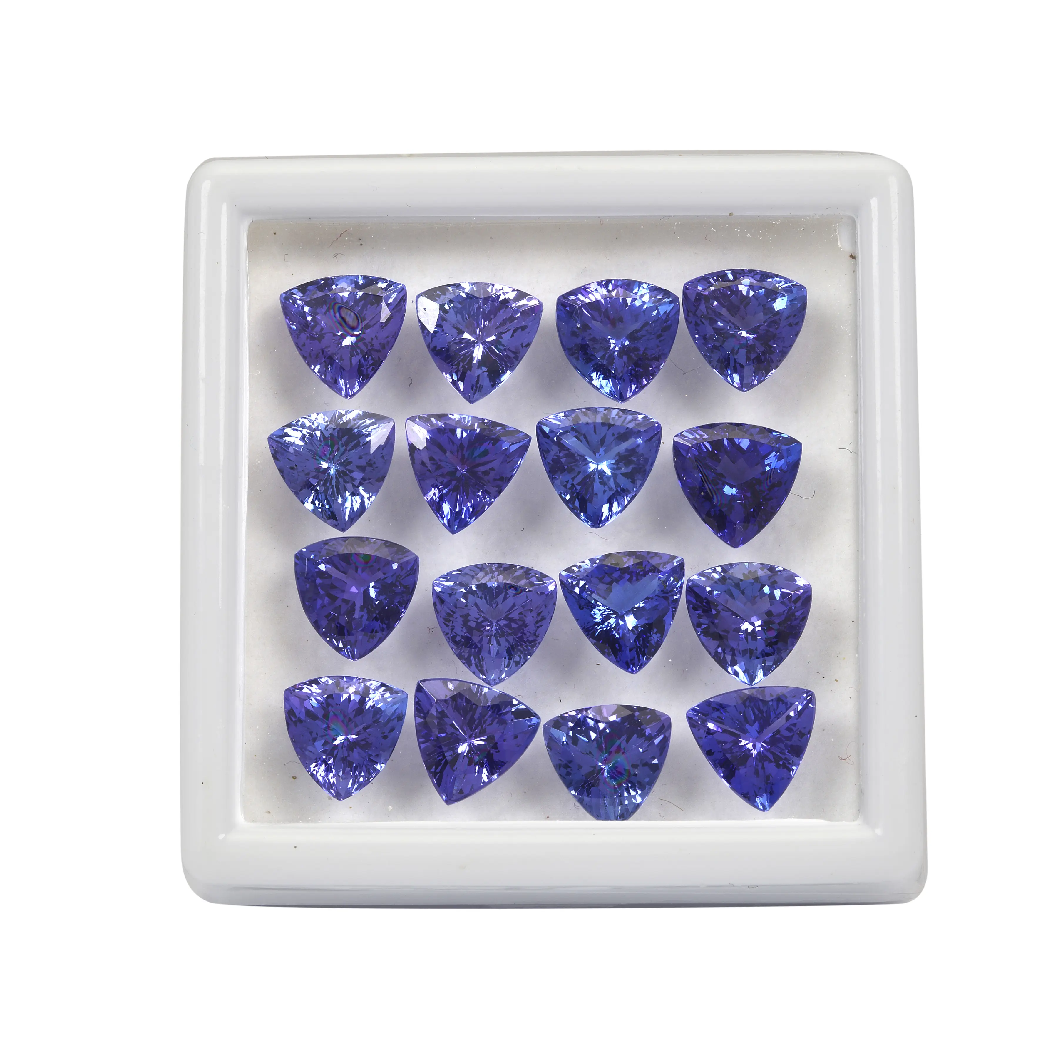 Batu Permata Longgar Biru Alami Kualitas Asli 8.50X8.50Mm Tanzanite Grade AAA + untuk Membuat Perhiasan