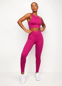 Pantalon de yoga personnalisé à haute élasticité pour femmes, collants à séchage rapide, leggings de sport décontractés de couleur unie avec poche respirante - Product Image 4