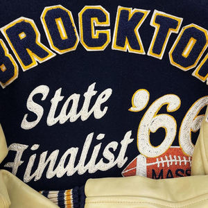 Veste universitaire vintage personnalisée, marques de streetwear, OEM/ODM, broderie et patchs en chenille, laine et cuir, style letterman - Product Image 3