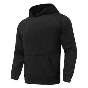 Sweat à capuche pour homme en molleton 100% de haute qualité, respirant, avec poche, design brodé uni, 380g, tricoté à l'écran, idéal pour l'automne - Product Image 4