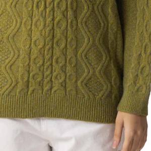 Fabricant professionnel de chandails de haute qualité tenue décontracté femmes chandails en tricot col en V reniflant coton tricoté - Product Image 4